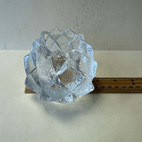 Orrefors "Firefly" or "Artichoke" Crystal Scandinavian Votive Candle Holder - Picture 9 of 11